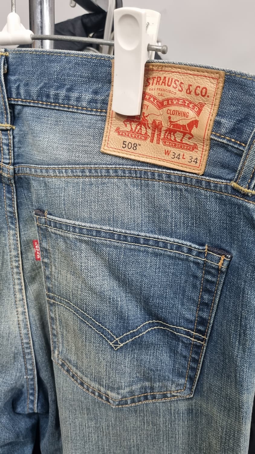 리바이스 (508) 허리 34~35 나바호 무늬패턴 레귤러핏 청바지 상품이미지3