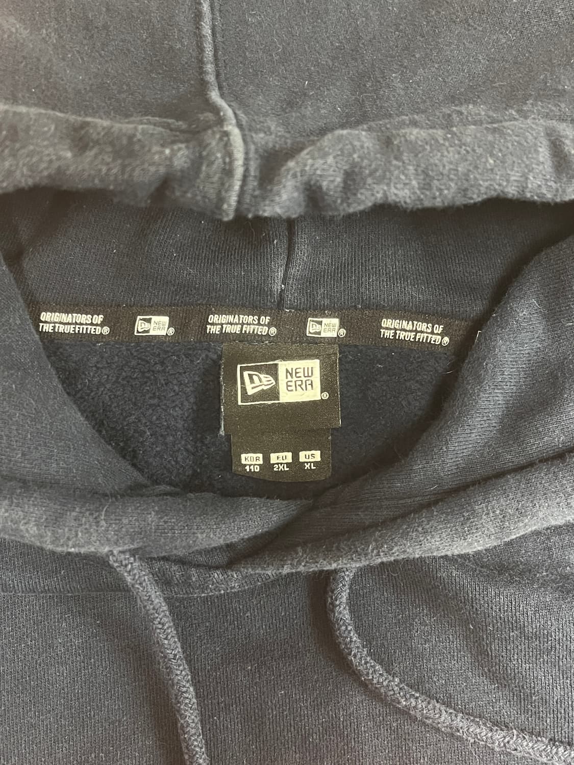 [2XL] new era 뉴에라 네이비 후드티 상품이미지2