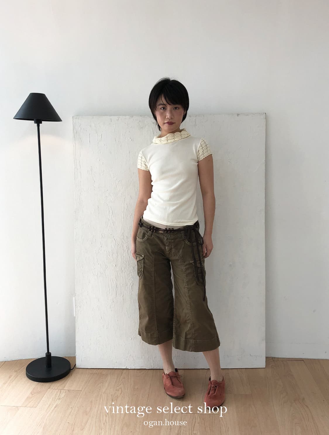 vintage lace sleeve knit top 상품이미지6