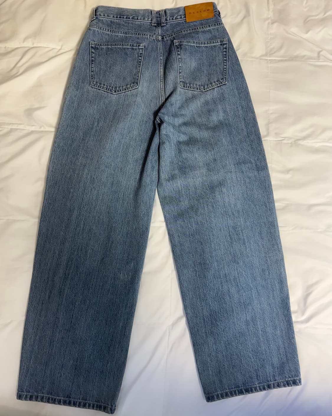 비슬로우 콘밀 딥 원턱 진 라이트 워시드 30 상품이미지2