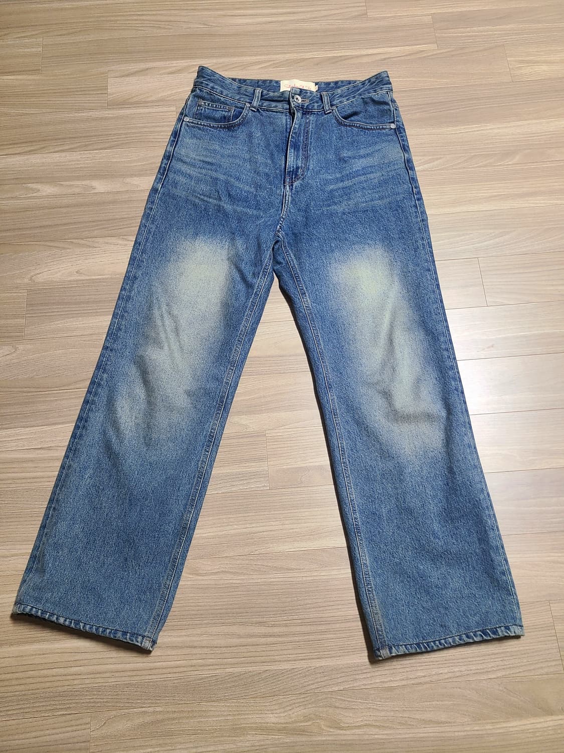 [S]STU 22FW 브러쉬 워시드 데님 팬츠 샌드 인디고 상품이미지2