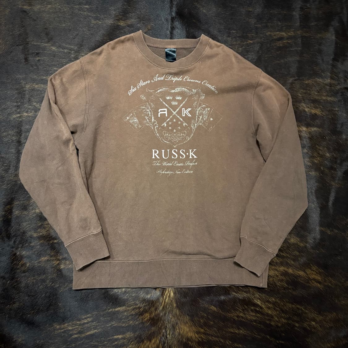 RUSSK 그런지 맨투맨 상품이미지1