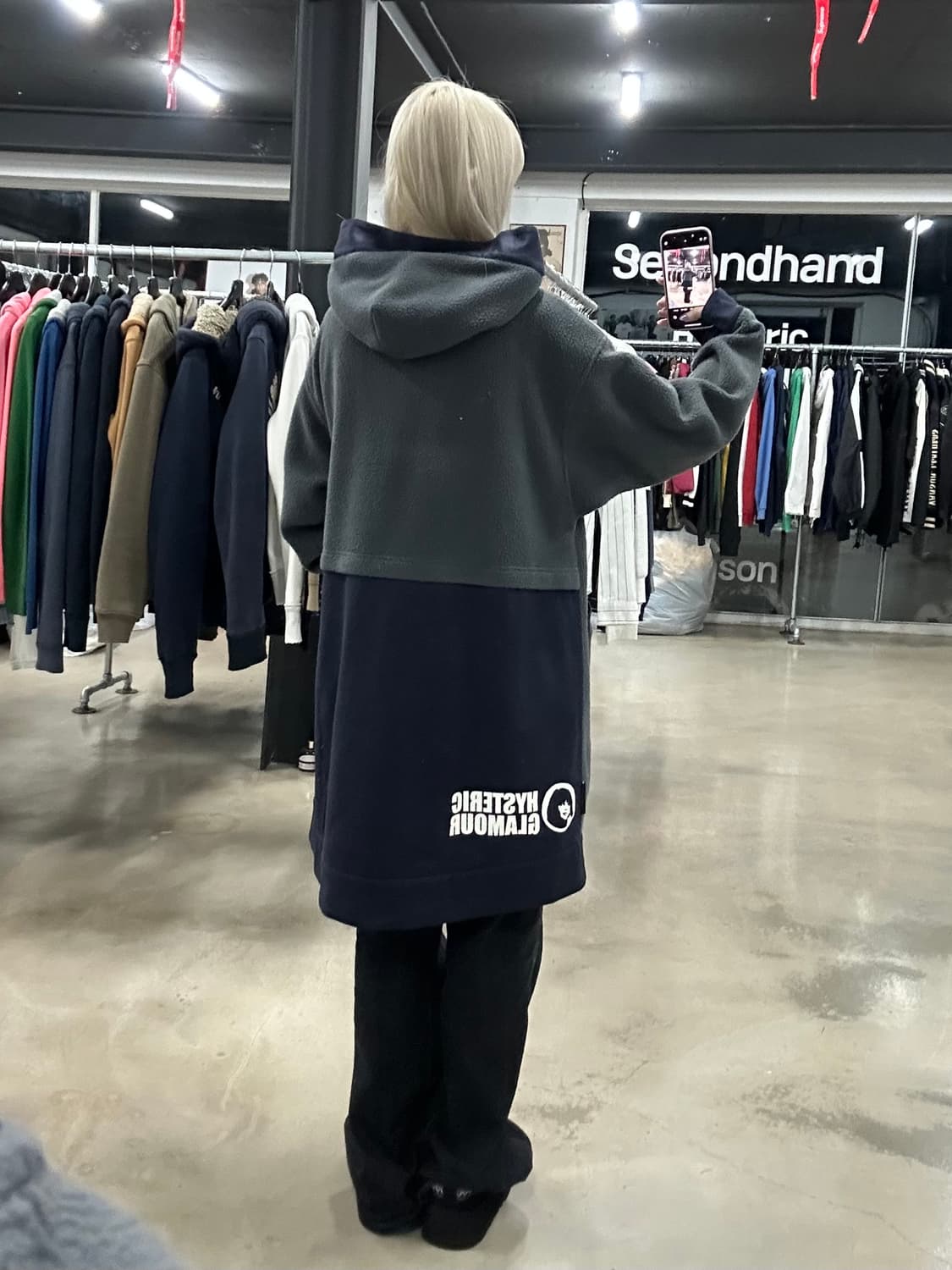 히스테릭글래머 롱 플리스 점퍼 상품이미지2