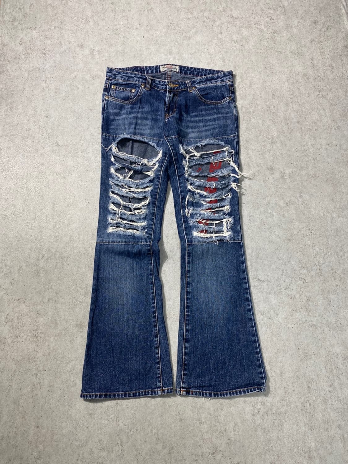 [30] RRJ Outfitters 디스트레스드 부츠컷 데님팬츠 상품이미지2