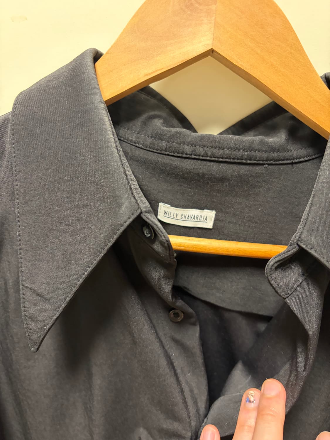 윌리차바리아  빅카라 셔츠 상품이미지2