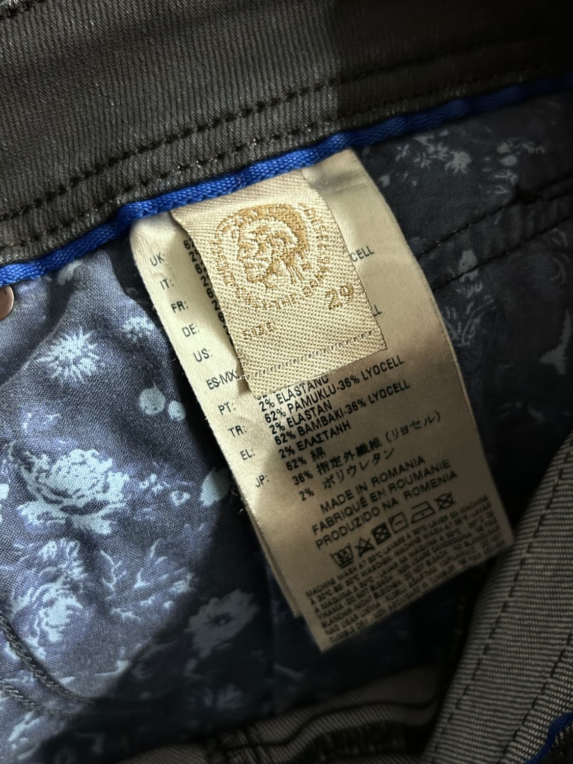 디젤 오일 워싱 데님 팬츠 상품이미지7