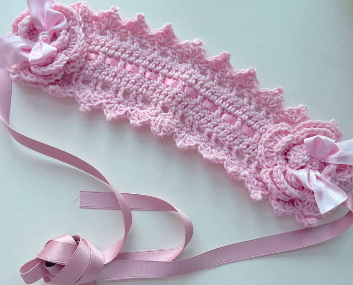 로리타 뜨게 헤드드레스 상품이미지1