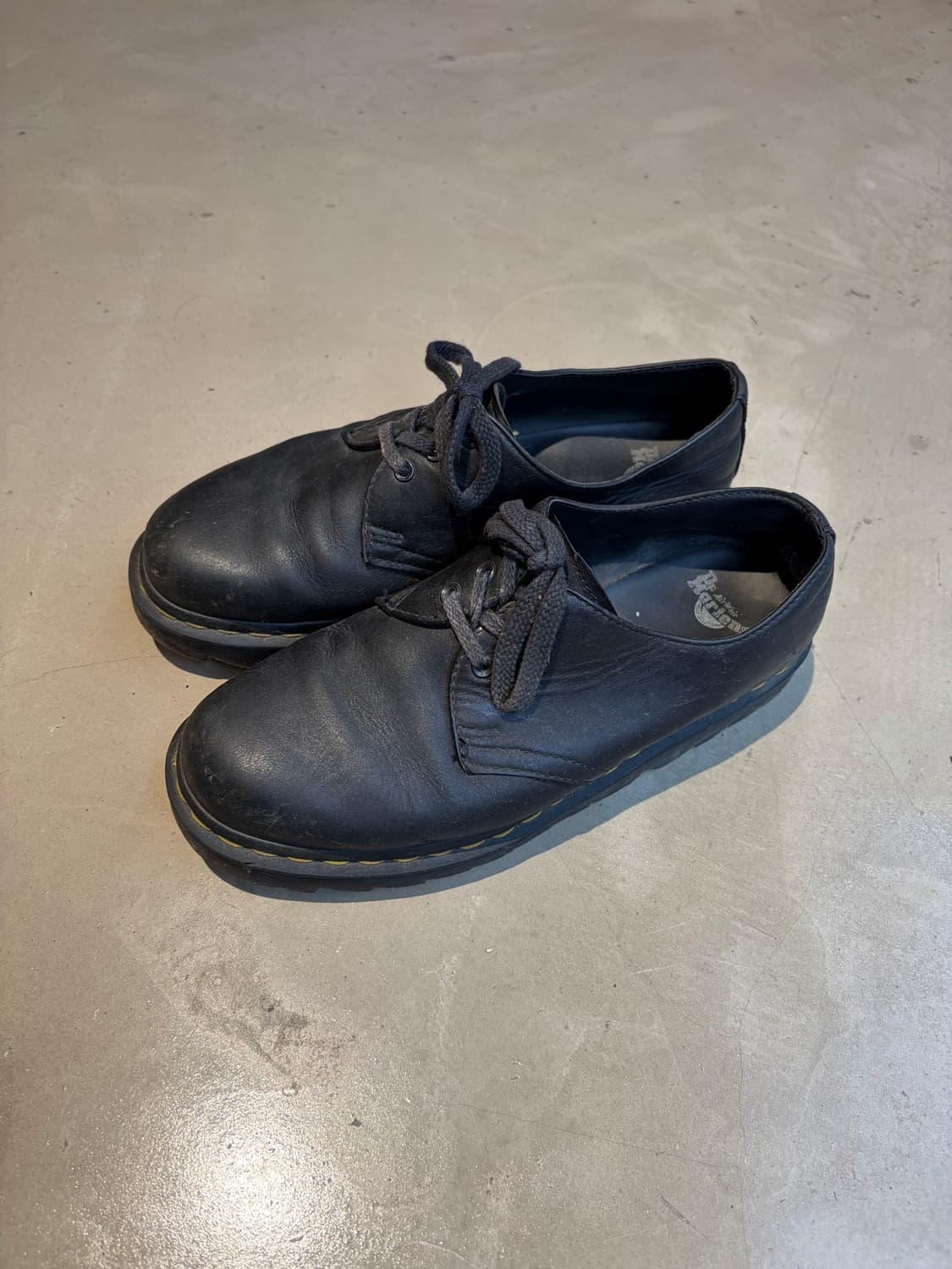 260)  Dr. Martens 1461 지기 블랙 윙팁 브로그 슈즈 상품이미지1