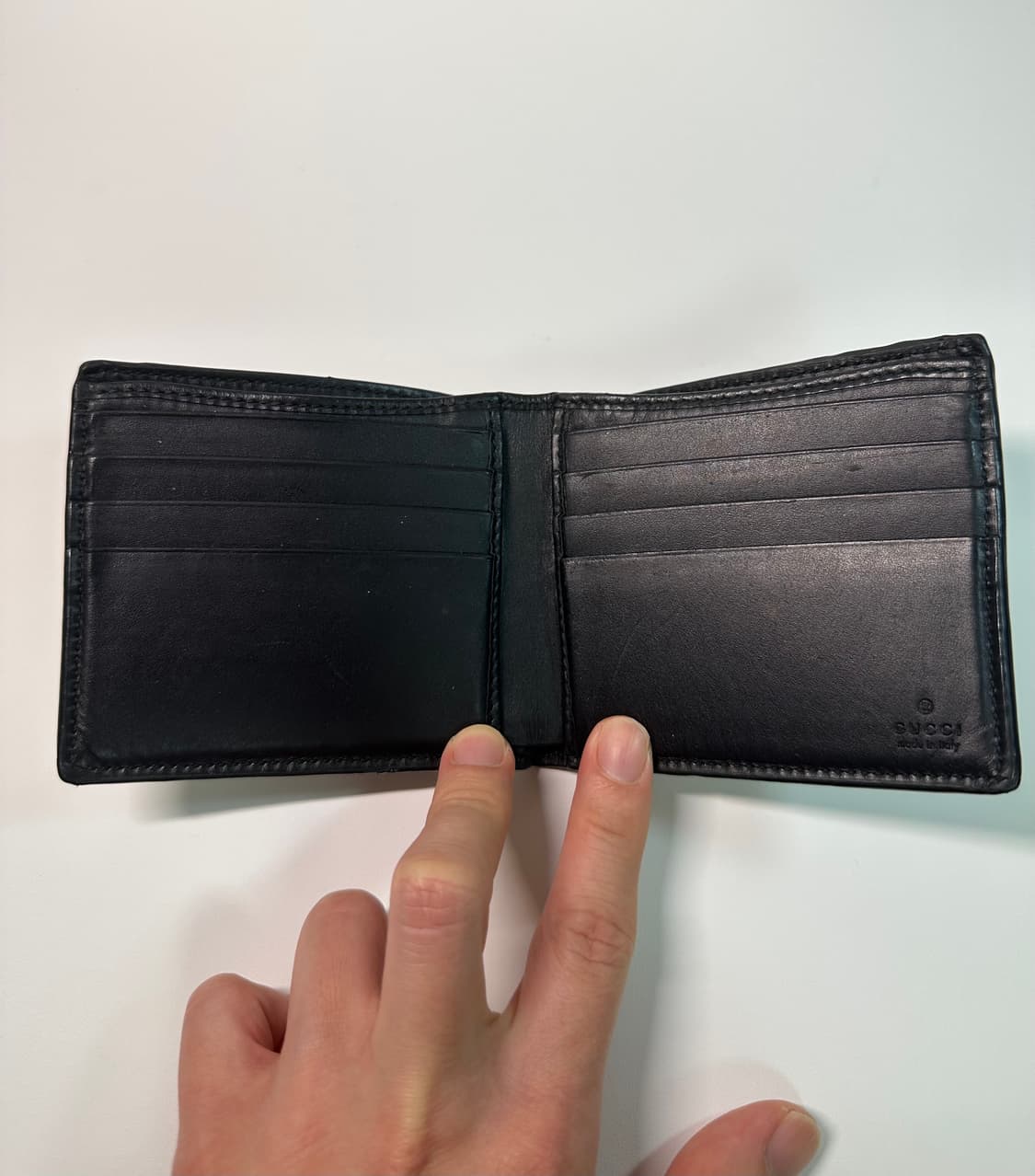 구찌 스네이크 GG 수프림 반지갑 블랙 상품이미지8