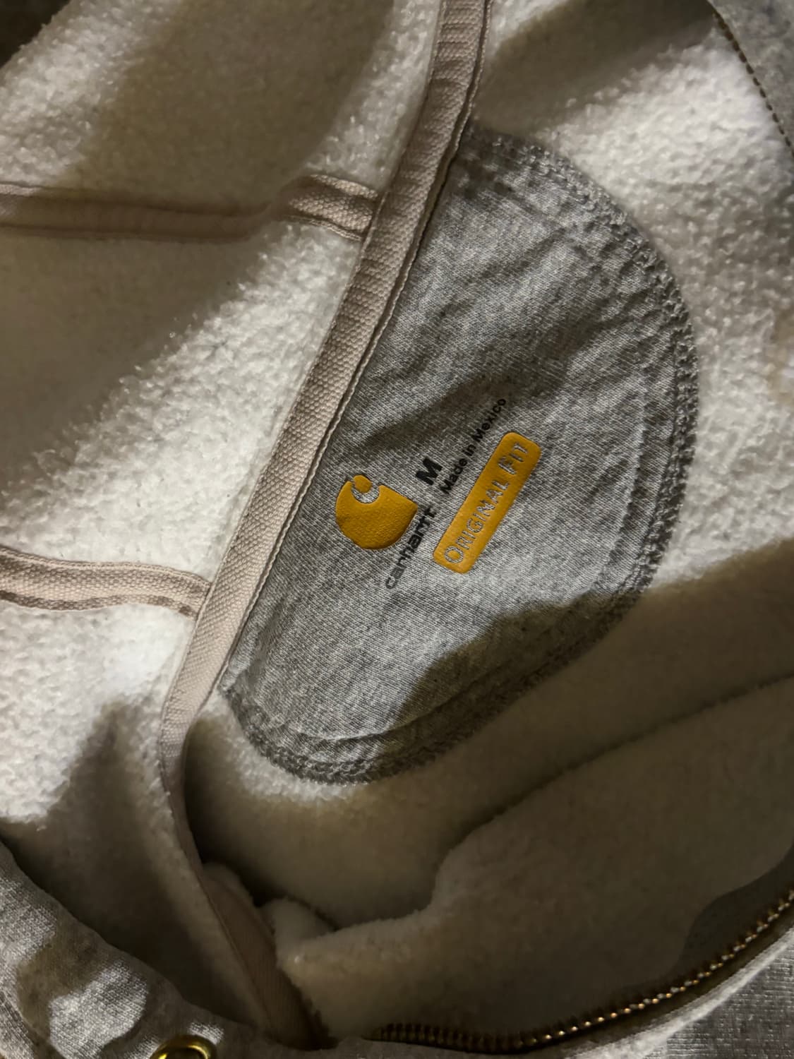 칼하트 그레이 기모 후드집업 M 상품이미지2