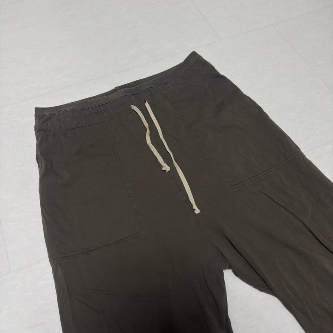 [국내, xs ] 릭오웬스 다크쉐도우 배기 팬츠 카키 브라운 상품이미지2