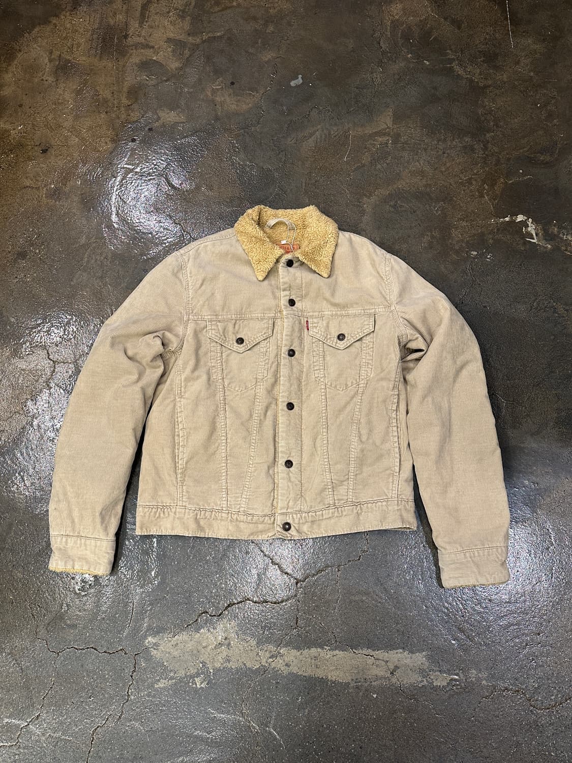 리바이스 코듀로이 쉐르파 트러커 자켓 베이지 L 상품이미지1