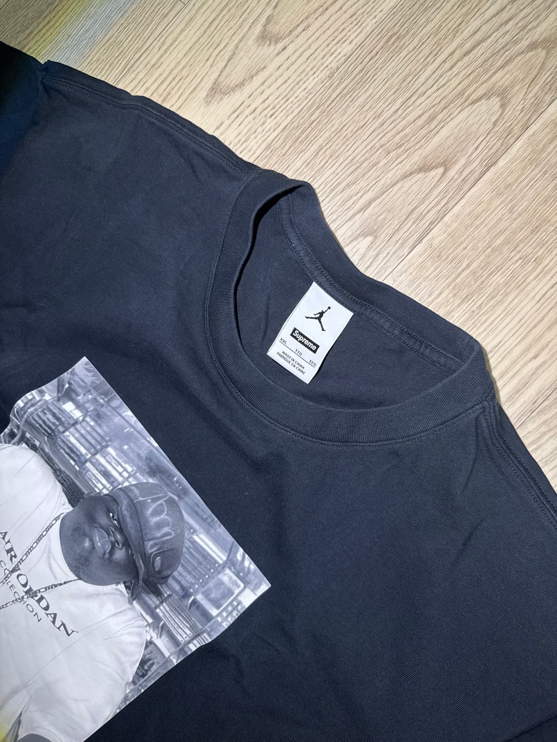 슈프림 조던 비기 포토티셔츠 블랙 상품이미지2