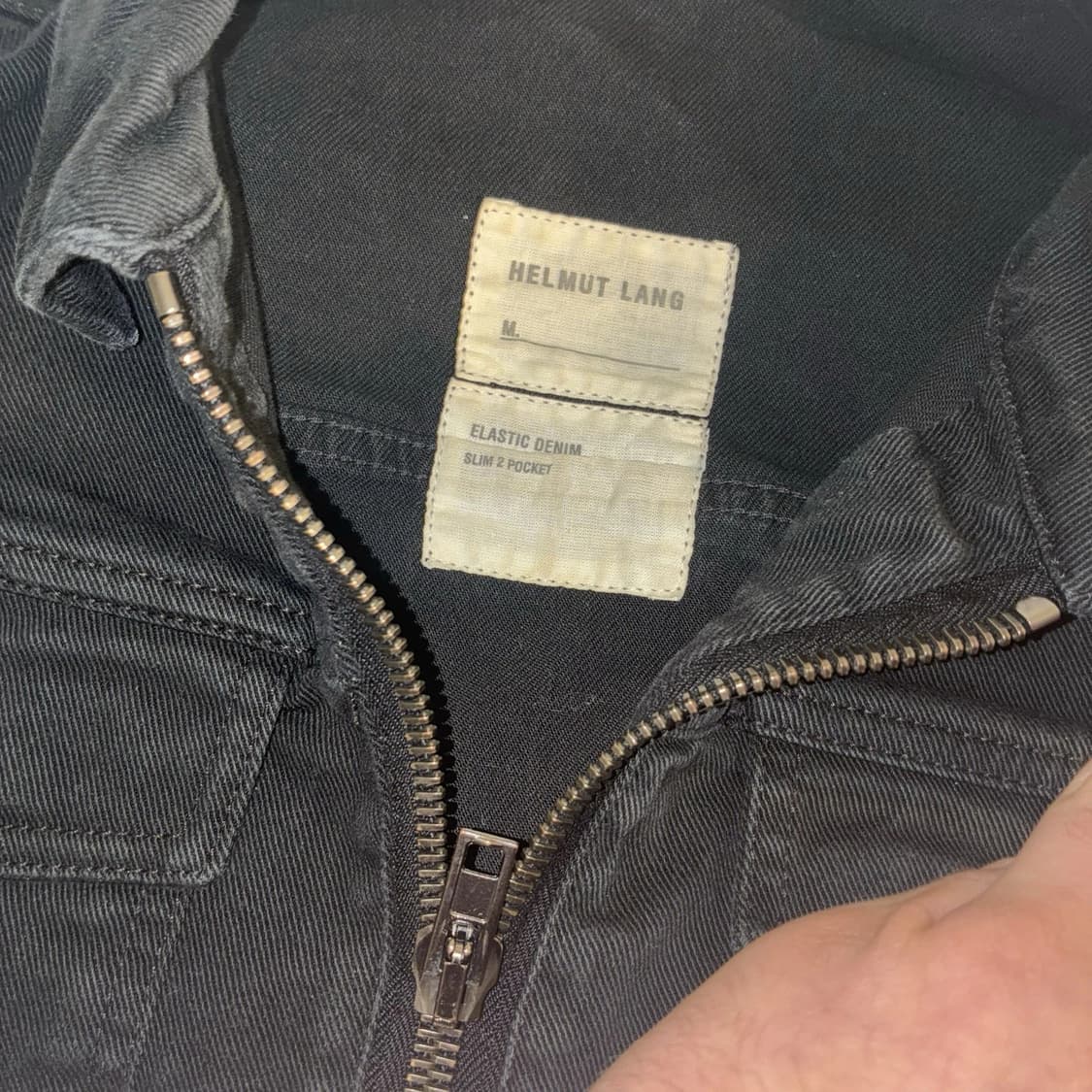 헬무트 랭 빈티지 아카이브 데님 지퍼 트러커 자켓 상품이미지3
