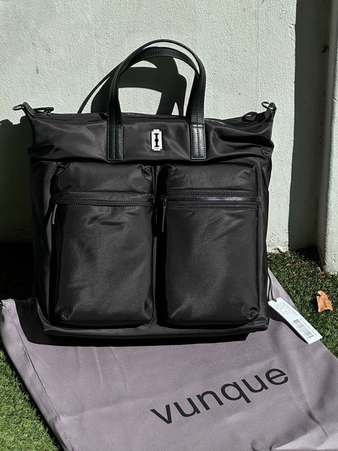 분크 Hey City Pocket Tote M 블랙 새상품 상품이미지3