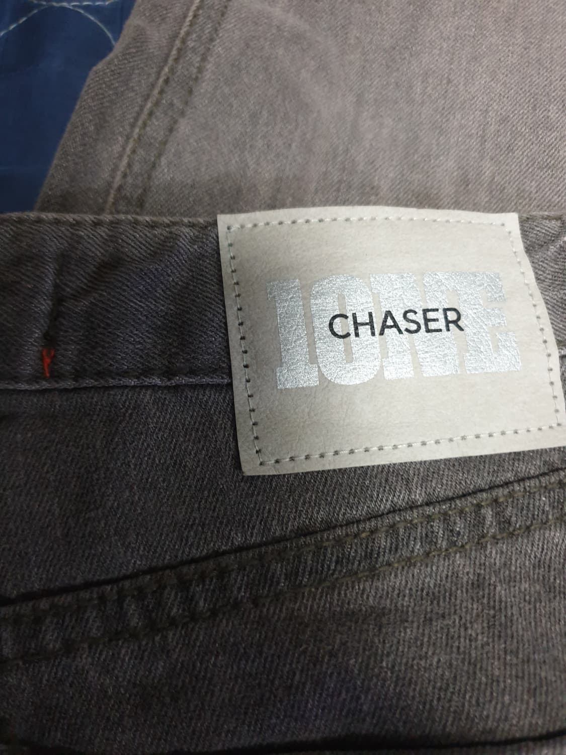 원원체이서 빈티지 피그먼트 워싱 와이드 데님팬츠 그레이 (S) 상품이미지3