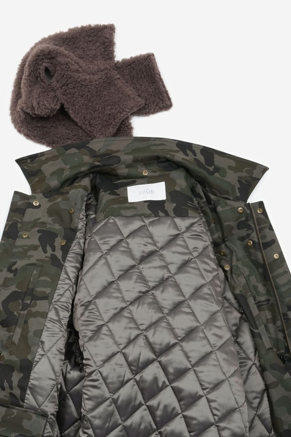 [새상품] yiyae 이예 시어링 워크 코트 - 카모 상품이미지7