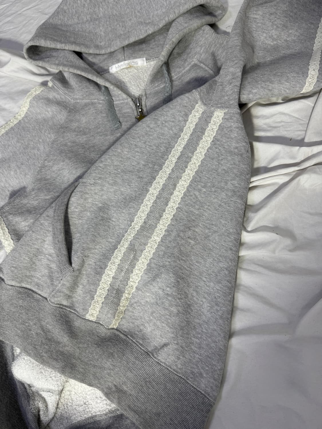 히스테릭글래머 레이스 트리밍 Nice n Sleazy 후드집업 상품이미지6