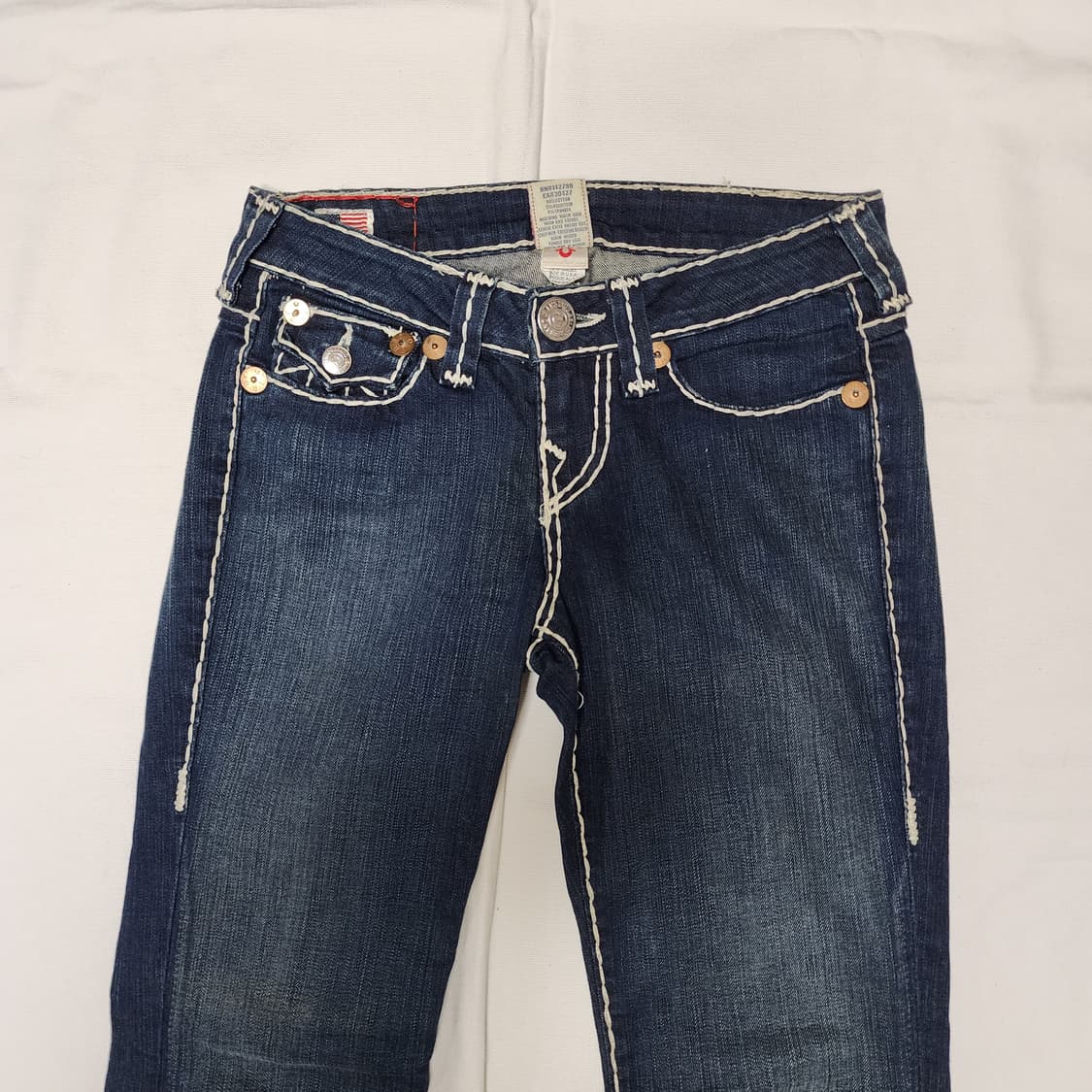 트루릴리젼 BECKY SUPER T Y2K 스티치 세미 부츠컷 데님팬츠
 상품이미지5