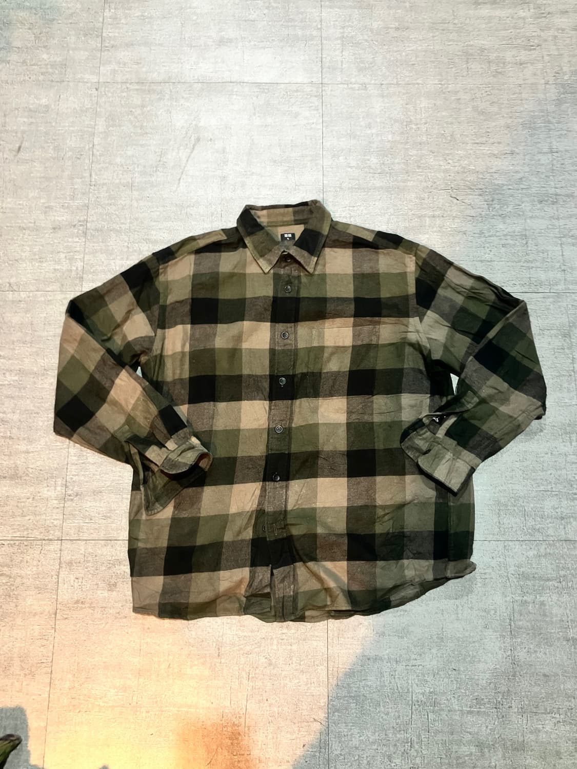 Uniqlo 유니클로 올드스쿨아메카지 혁오풍 사파리셔츠 상품이미지1