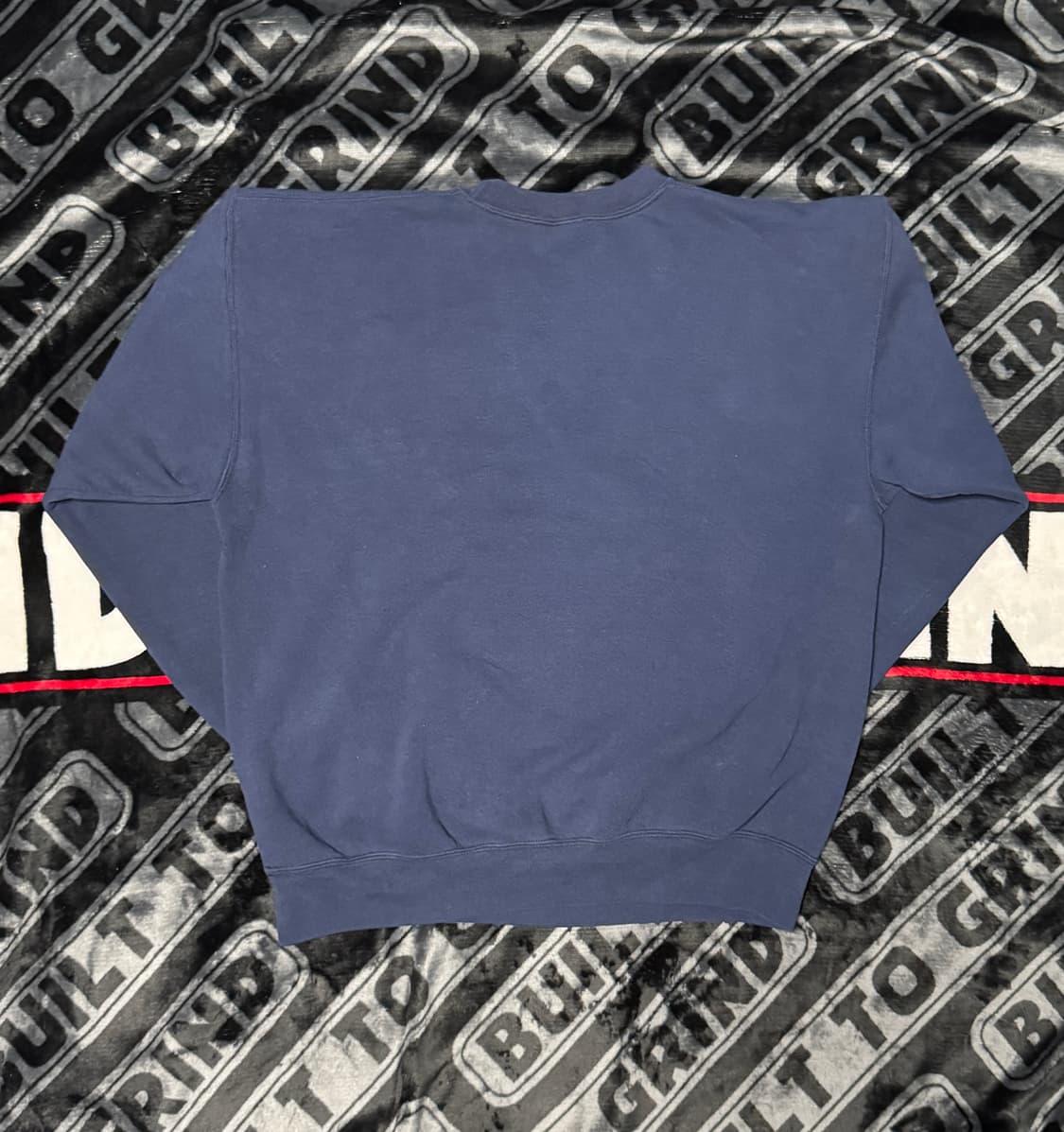 빈티지 프린팅 스웻셔츠 네이비 상품이미지2