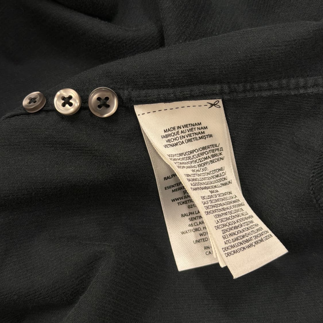폴로 랄프로렌 클래식핏 코듀로이 셔츠 남방 블랙 XS 상품이미지5