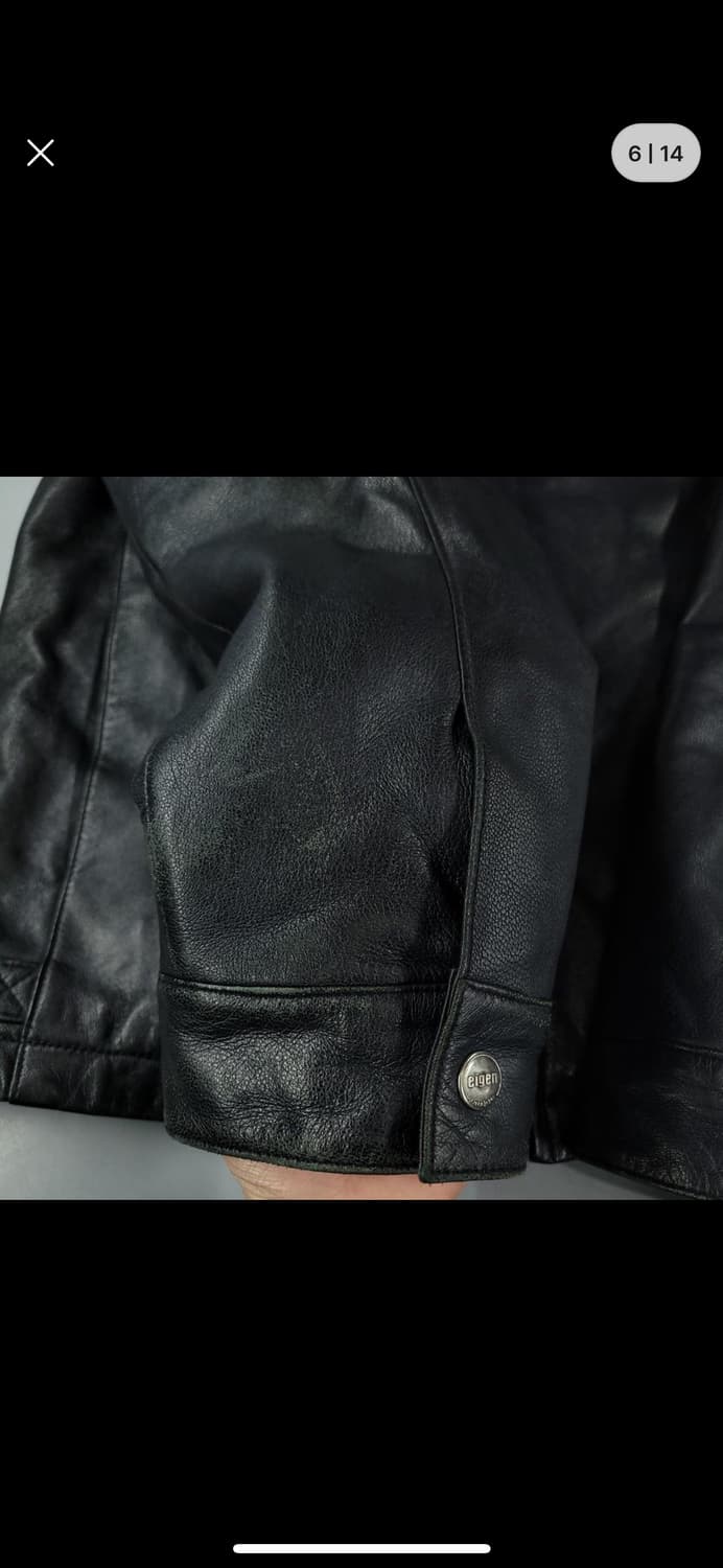 EIGEN 블랙 램스킨 양가죽 싱글레더 가죽자켓 M 상품이미지6