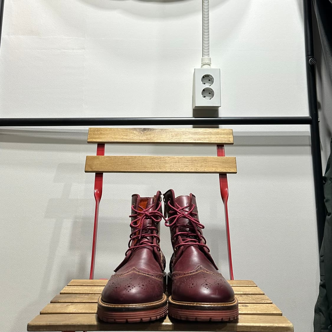 260) 대너 워커 남성 남자 부츠 메달리온 윙팁 워커 부츠 버건디 상품이미지2