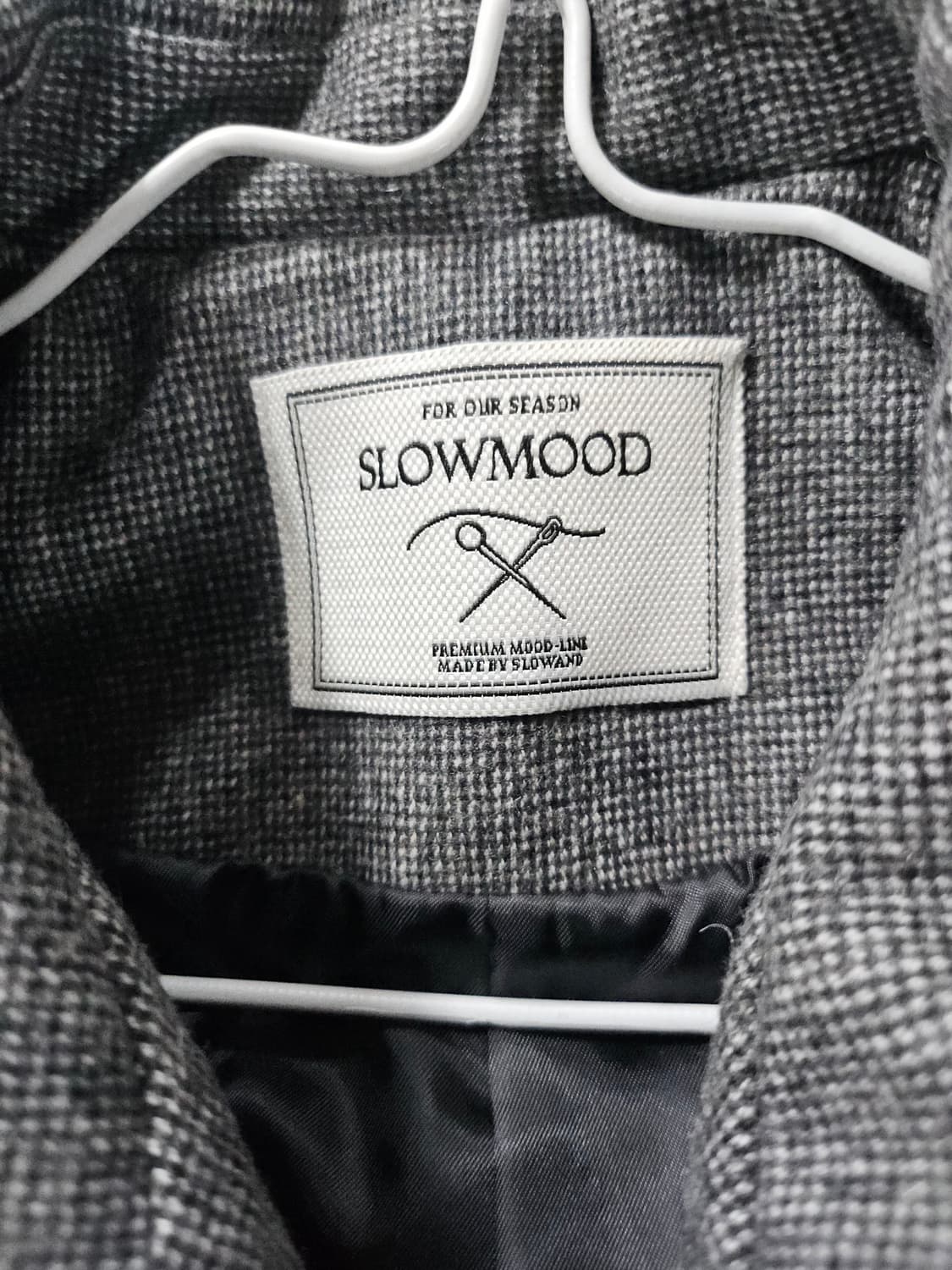 SLOWMOOD 헤링본 크롭 자켓  L 상품이미지3