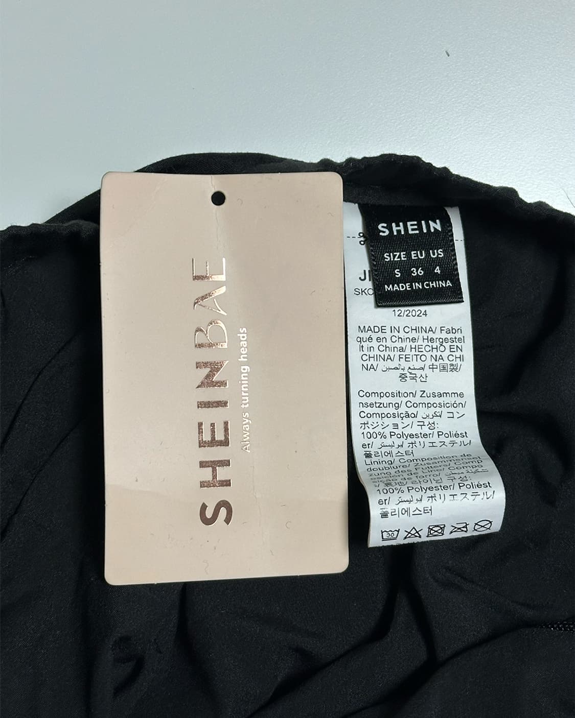 쉬인 벌룬 미니 스커트(새상품) 상품이미지3