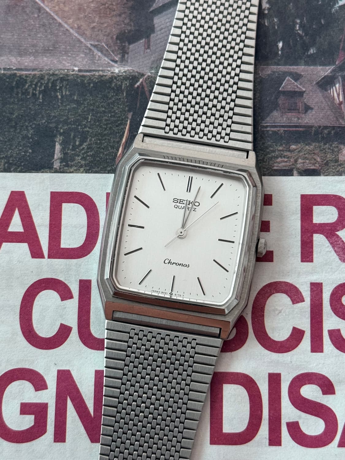 Seiko 세이코 Chronos 스퀘어 쿼츠 상품이미지1