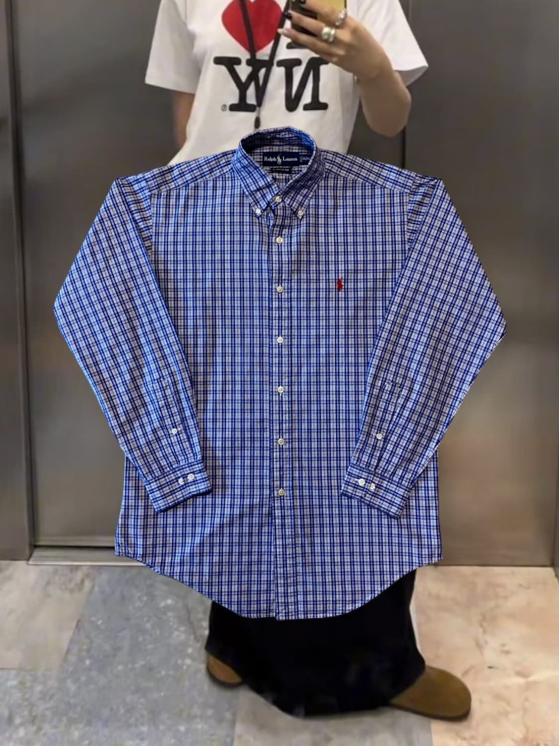 폴로랄프로렌 체크 셔츠 (Man 2XL) 상품이미지1