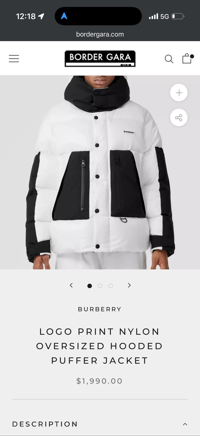 버버리 투톤 puffer jacket 패딩 상품이미지10