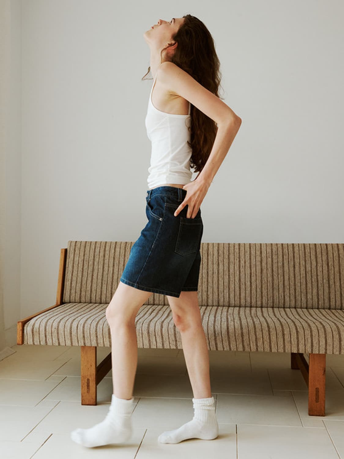 에프알알더블유 Mid-rise Denim Shorts S 상품이미지3