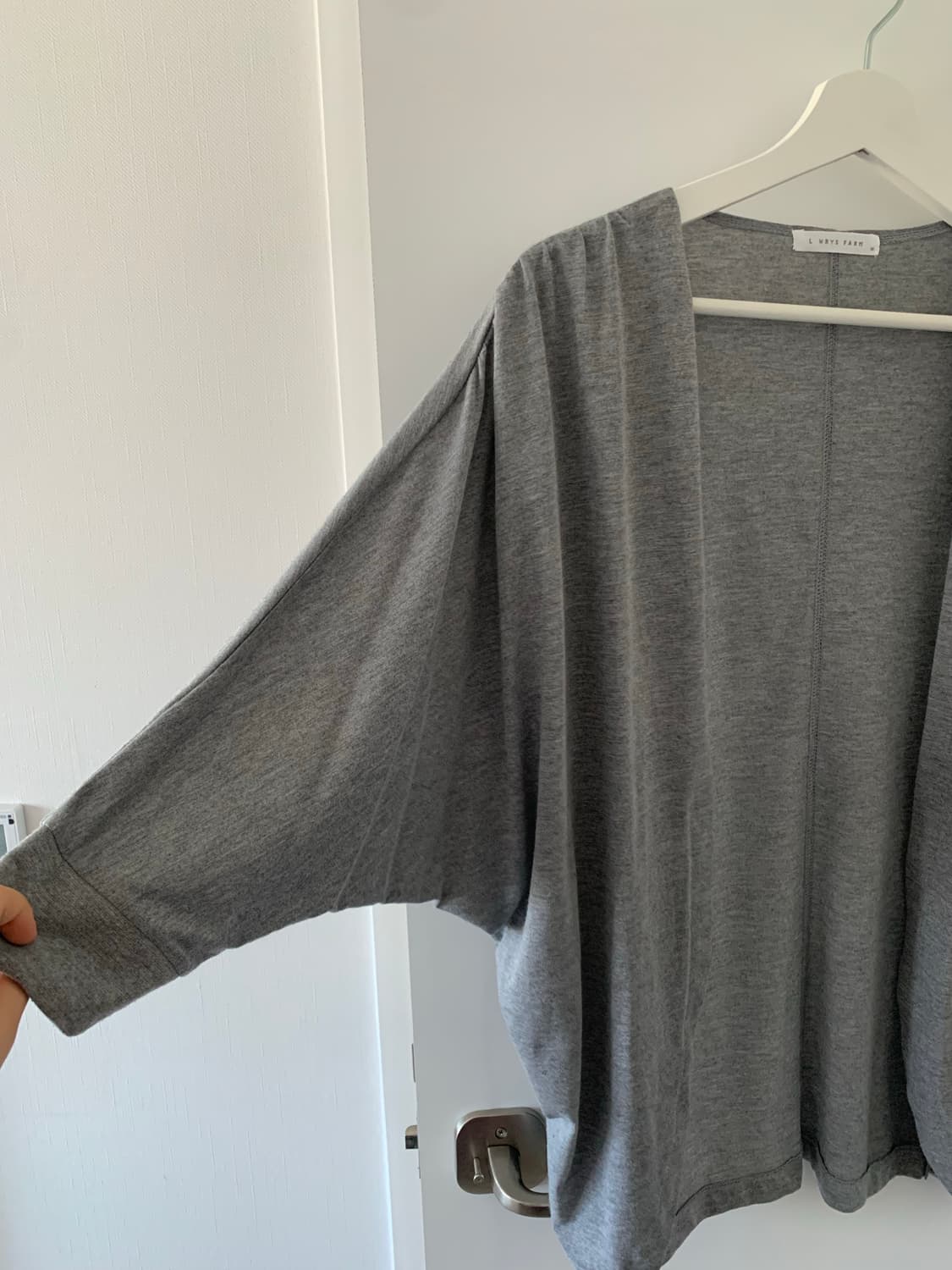 그레이 숄 가디건 상품이미지3