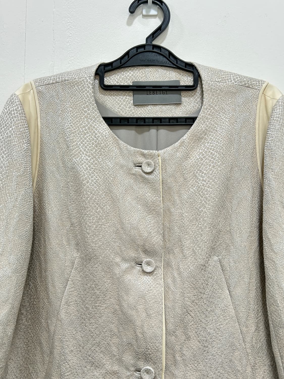 르베이지 실크 혼방 베이지 코트 여성 S 91사이즈 상품이미지2