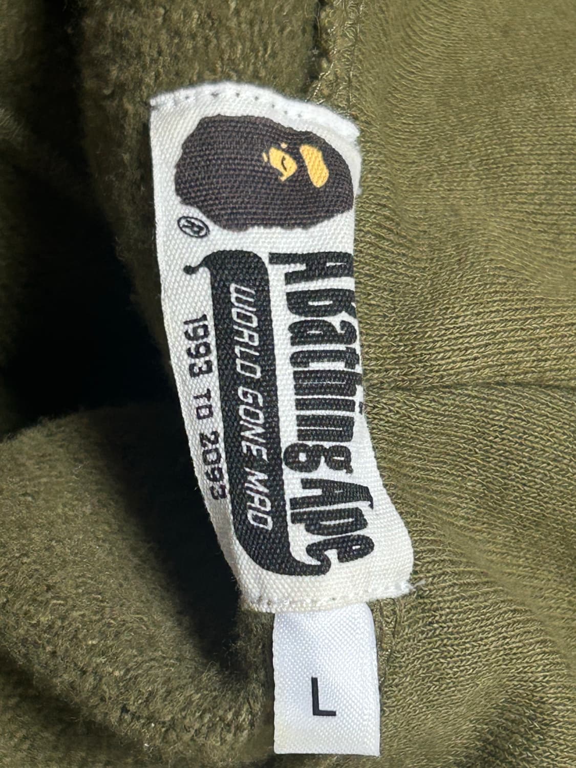 베이프 타이커샤크 반집업후드 L 급처 상품이미지6