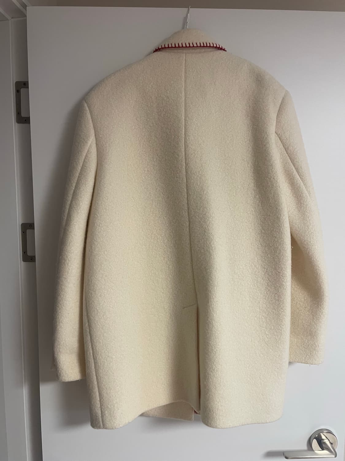 EN OR 엔오르 크림색 레드스티치 코트 상품이미지3