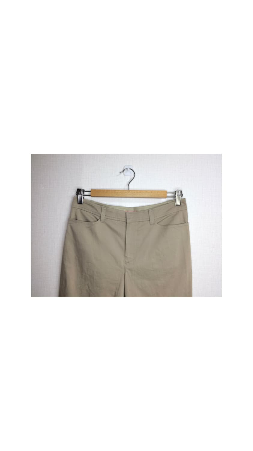 빈티지 베이지 스트링 카프리 팬츠 상품이미지2