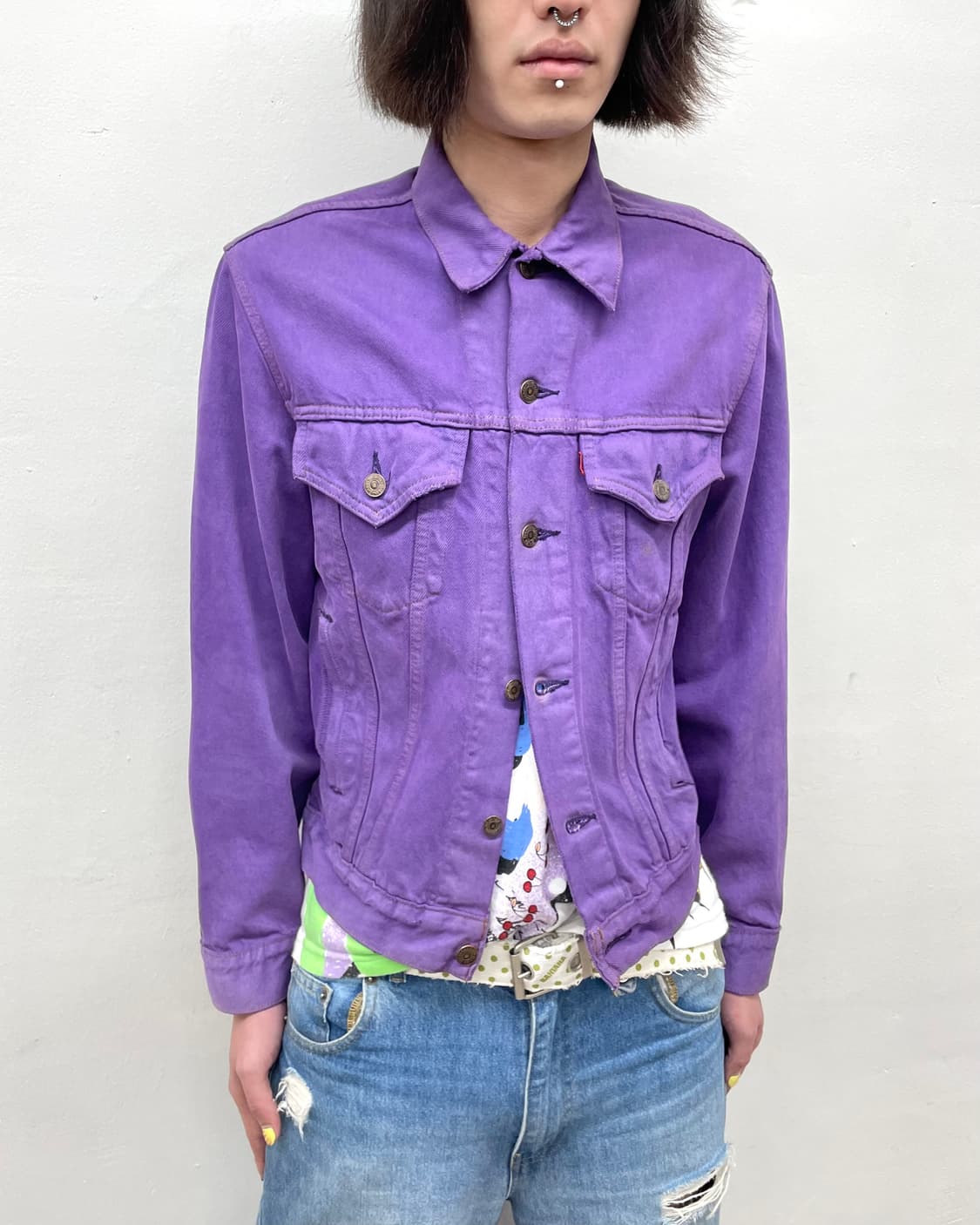 Levi's Purple Denim Jacket 상품이미지3