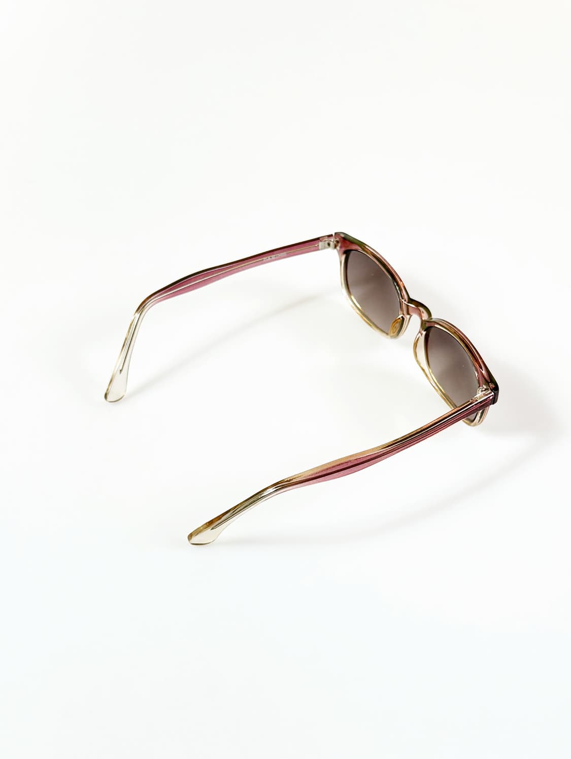 90s PARIM 오벌 뿔테 로즈 그라데이션 빈티지 선글라스 상품이미지4