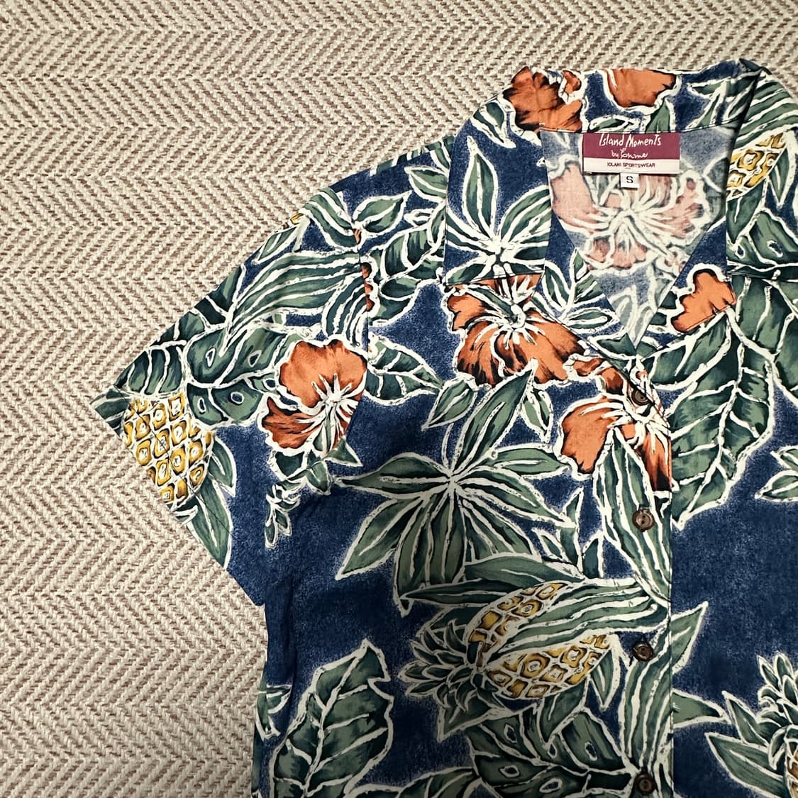 VINTAGE usa made hawaiian shirt rayon 상품이미지3