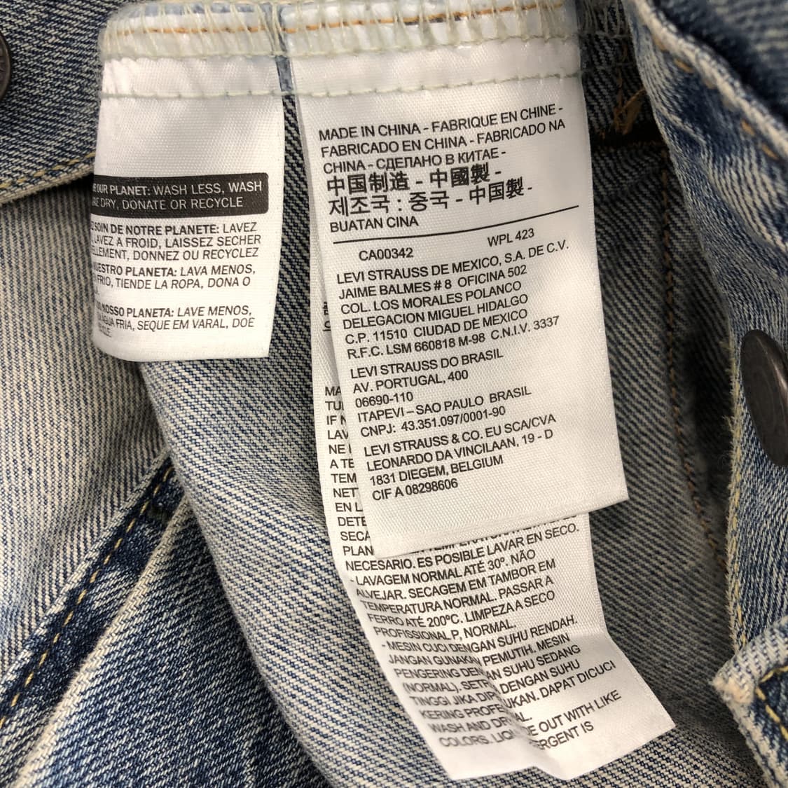 리바이스 R탭 스탠다드 트러커자켓 S  상품이미지6