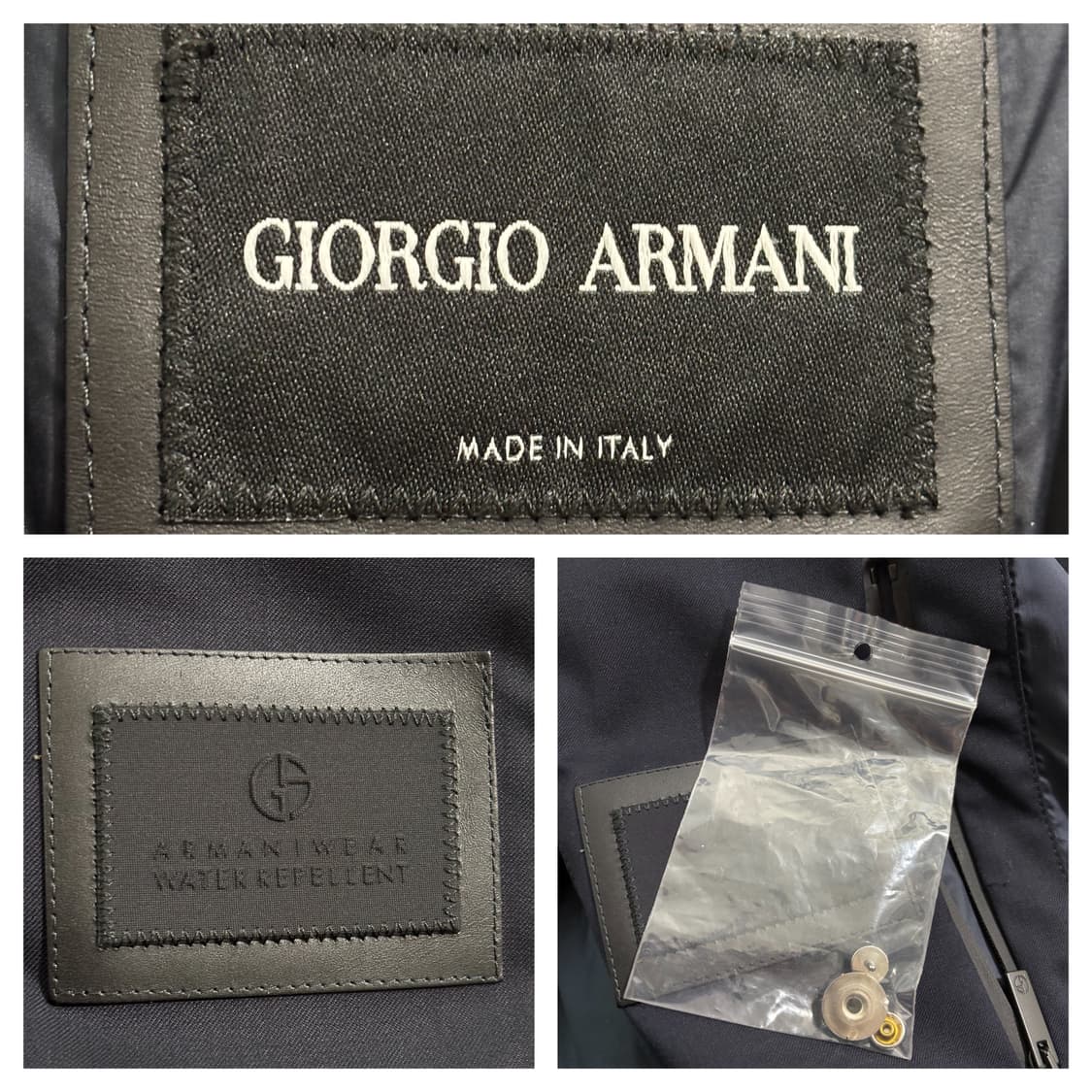 미착용)조르지오 아르마니 히든후드 울 발수 집업자켓54(105~110) 상품이미지8