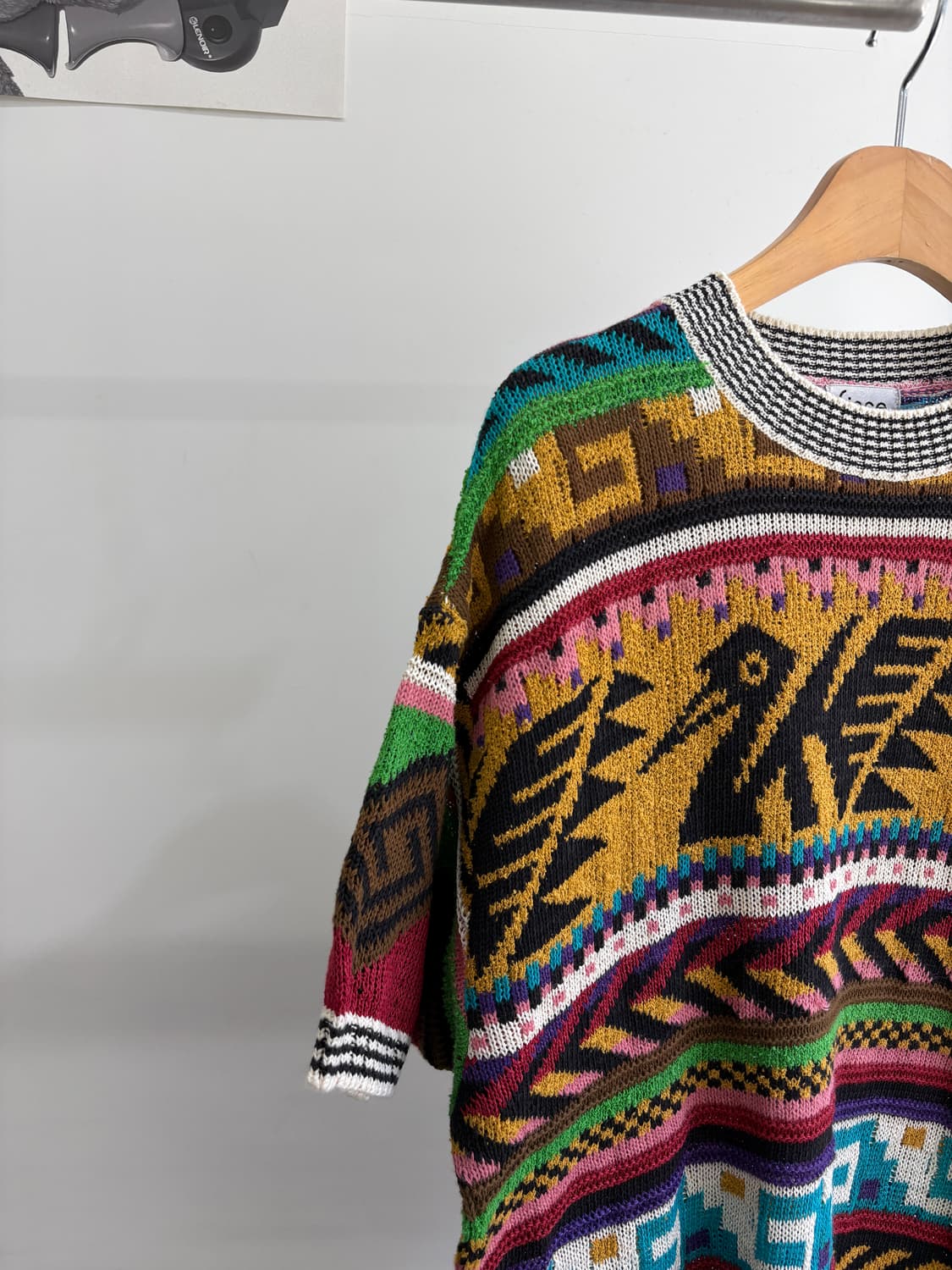 FICCE 패턴 코튼 니트 반팔  상품이미지3