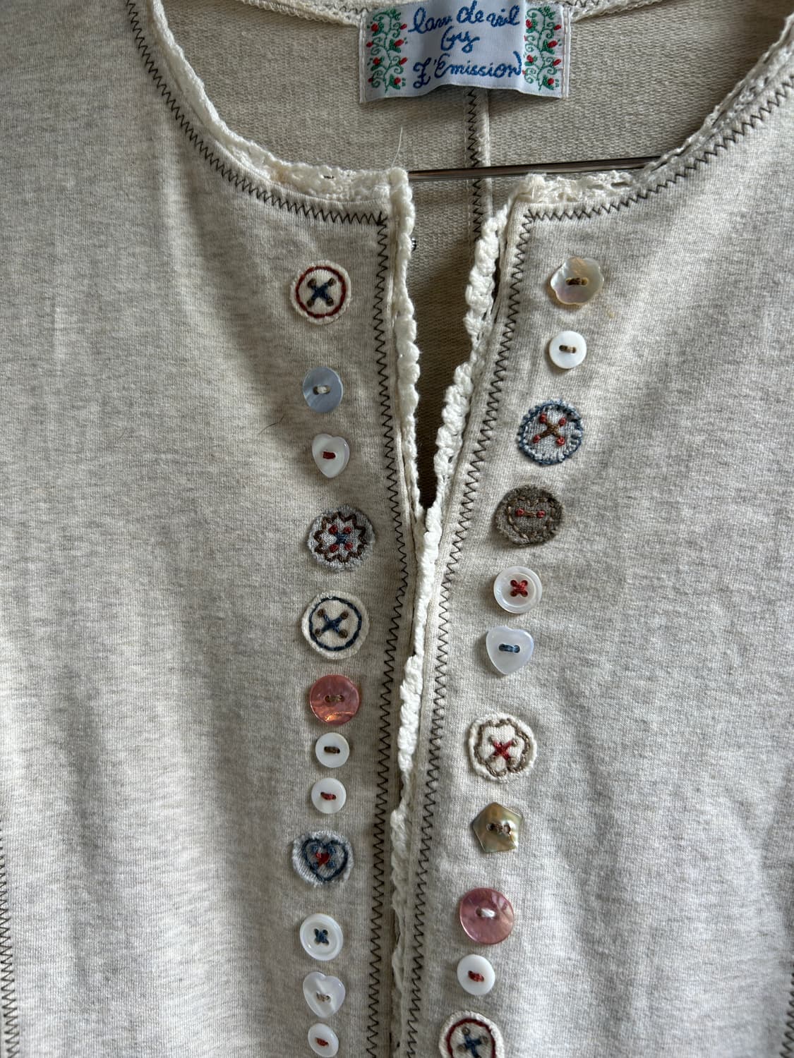 귀여운 단추 가디건  상품이미지3