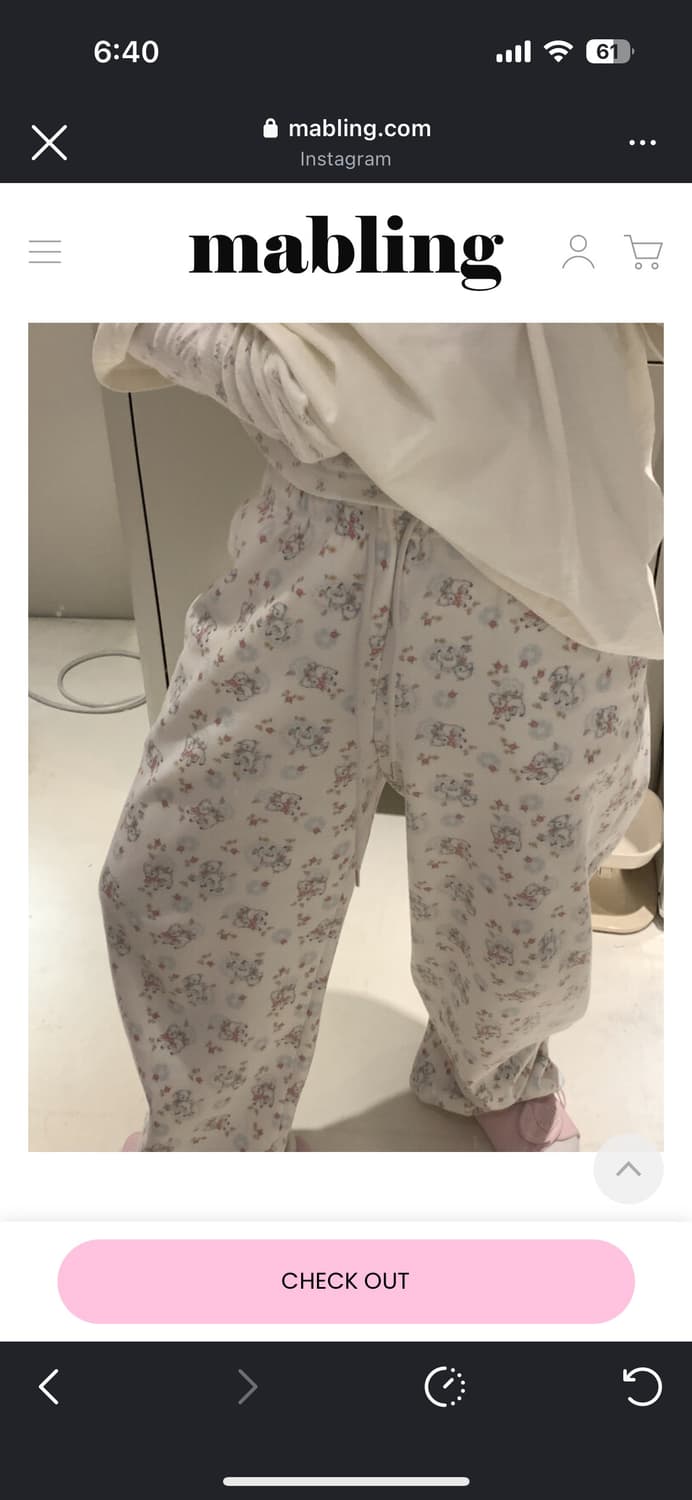 마블링 베이비램 라운지 팬츠 상품이미지4