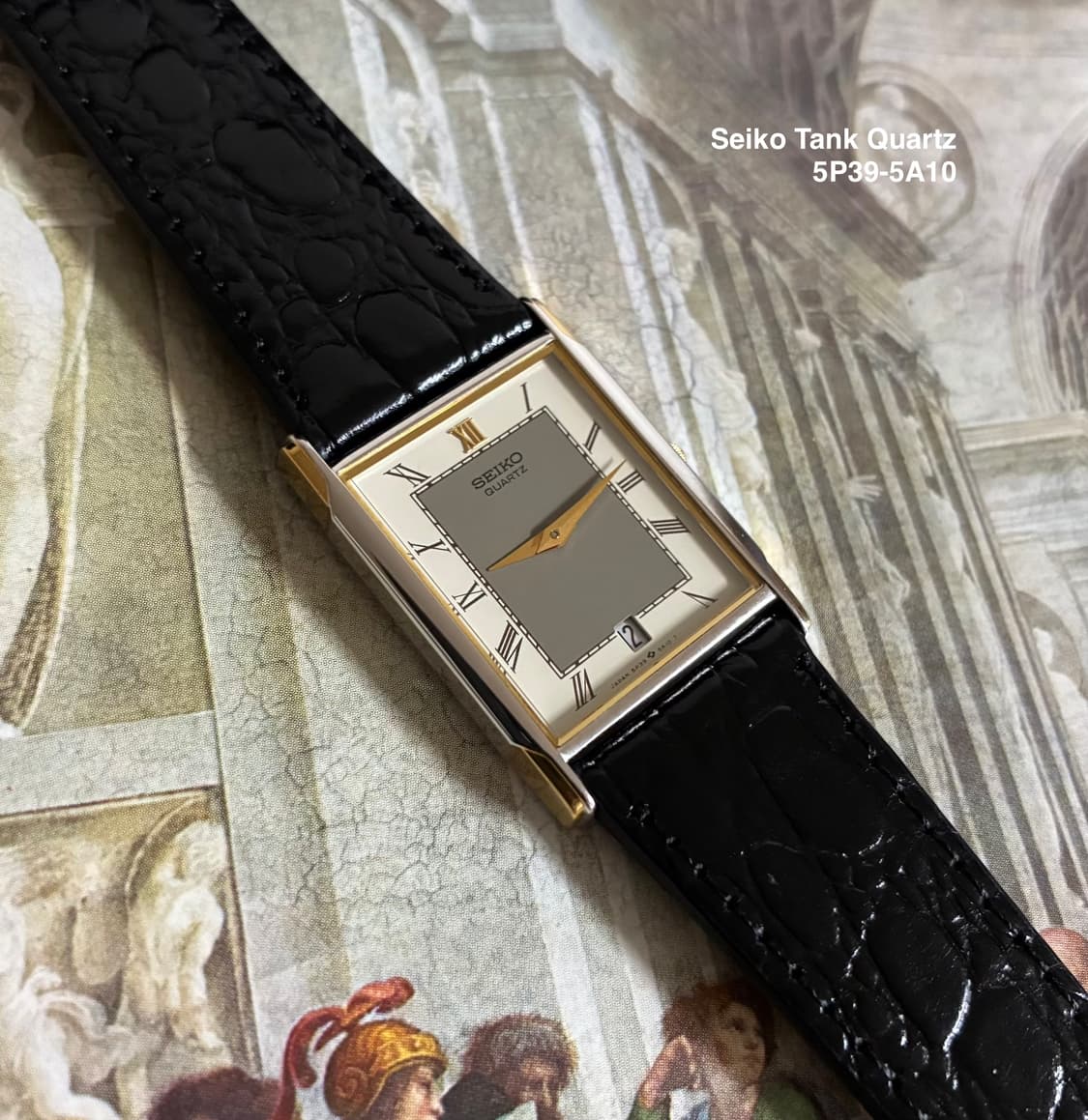 1986s Seiko Roman Tank Quartz 상품이미지5