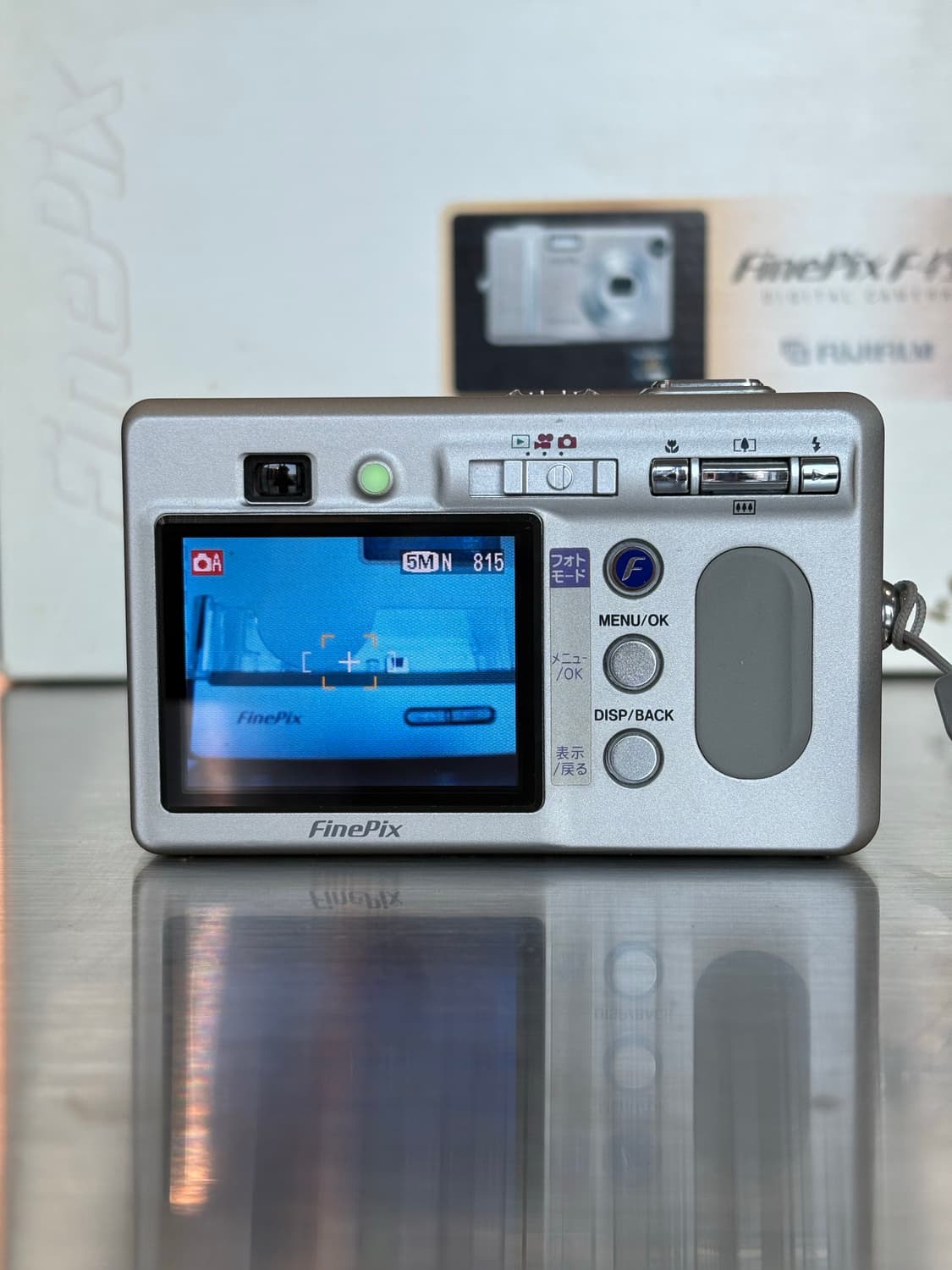 풀박/크래들/xd카드1GB)후지필름 파인픽스 F455 실버 빈티지디카 상품이미지3