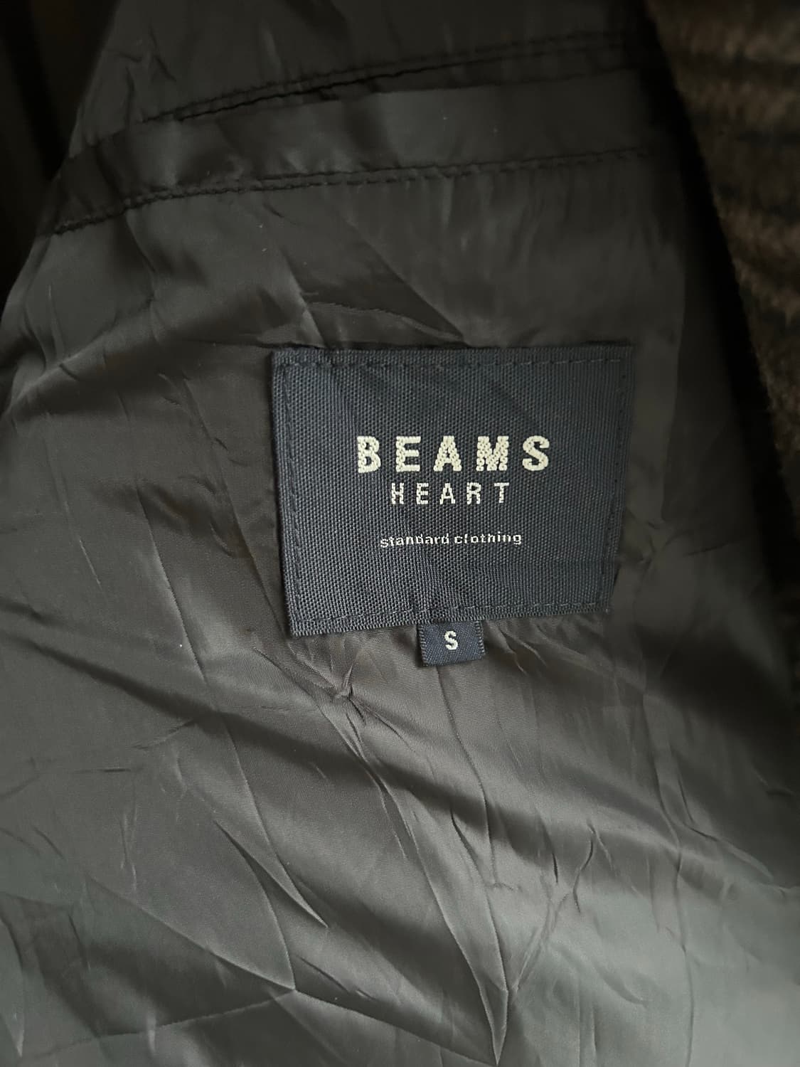 빔즈하트 체크 롱코트 상품이미지9